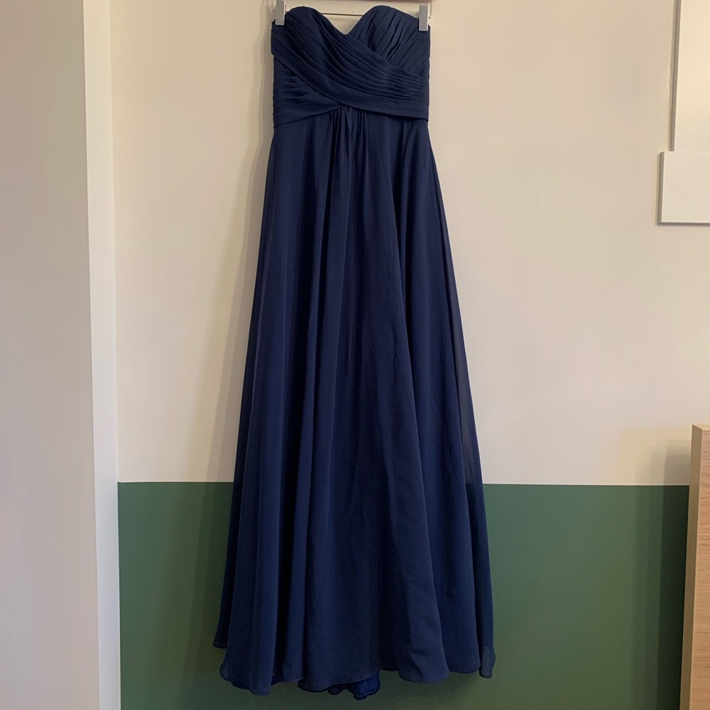Navy Floor Length Gown